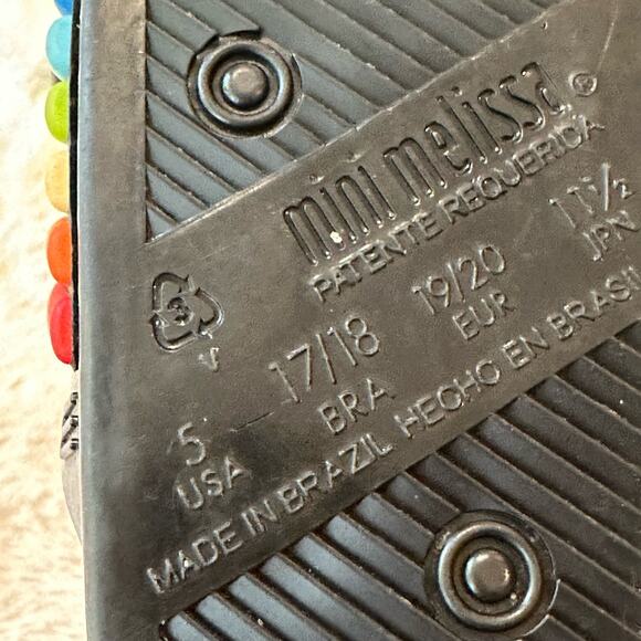 Mini Melissa Rainbow Slides sz 5 Baby Girl Sandals - Picture 3 of 6